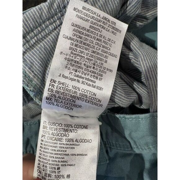 Quiksilver Men's Chino Shorts Green Size 34 Casual - Picture 11 of 12